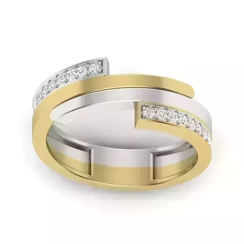 Solitaire Engagement Wedding Ring 3dm stl Render Detail