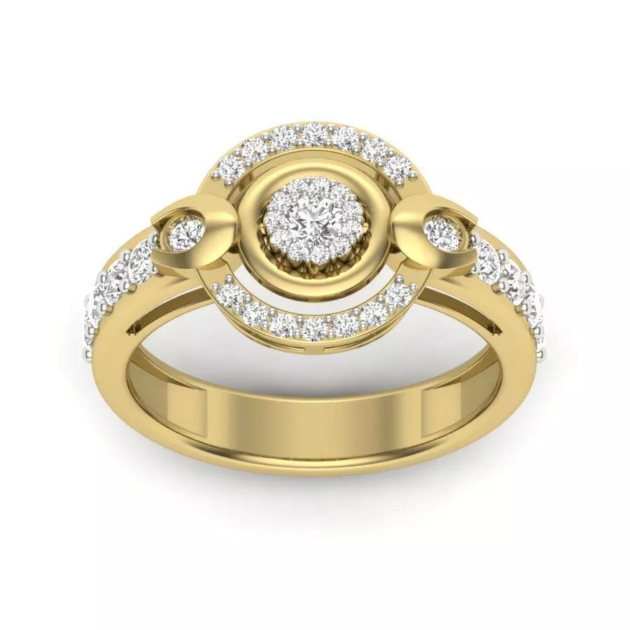 Solitaire Ring Rendering Solitaire Engagement Wedding Ring 3dm stl Render Detail 3D model 3D ...