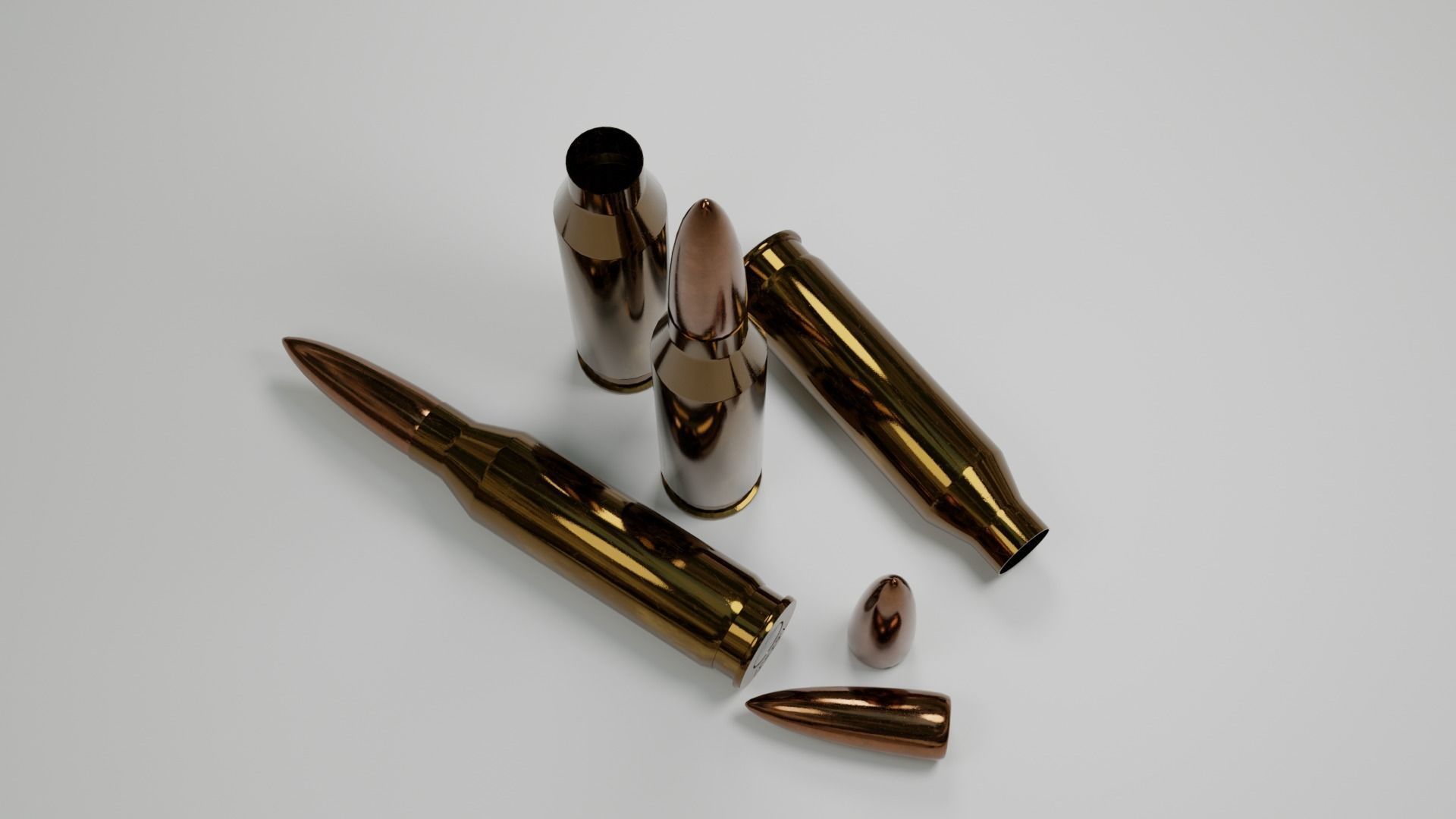 Cartridge Bullet Free 3D model_2