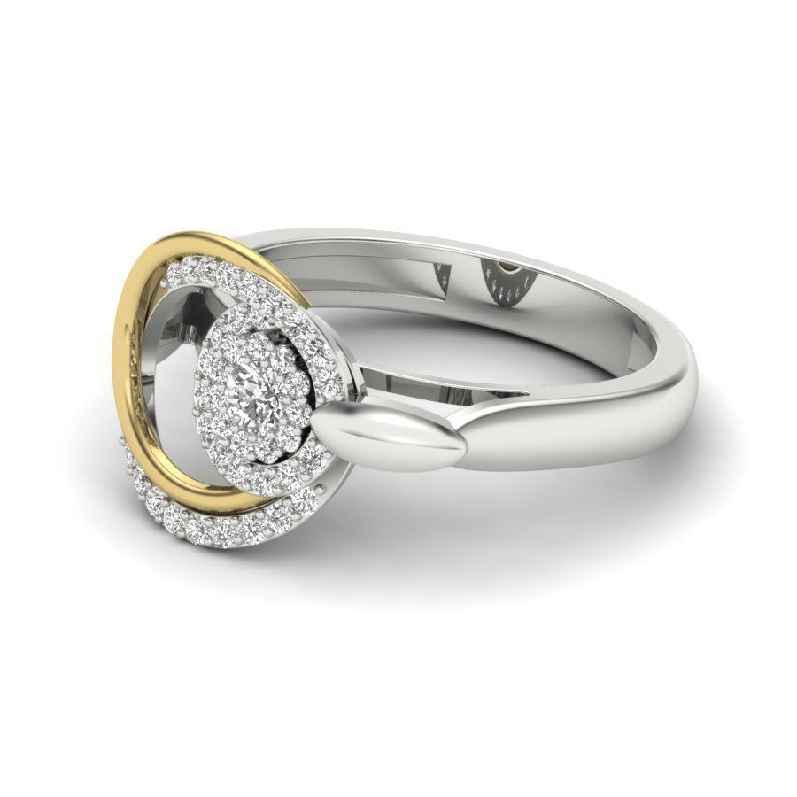 Solitaire Engagement Wedding Ring 3dm stl Render Detail 3D print model_10