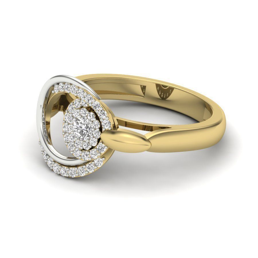 Solitaire Engagement Wedding Ring 3dm stl Render Detail 3D print model_5