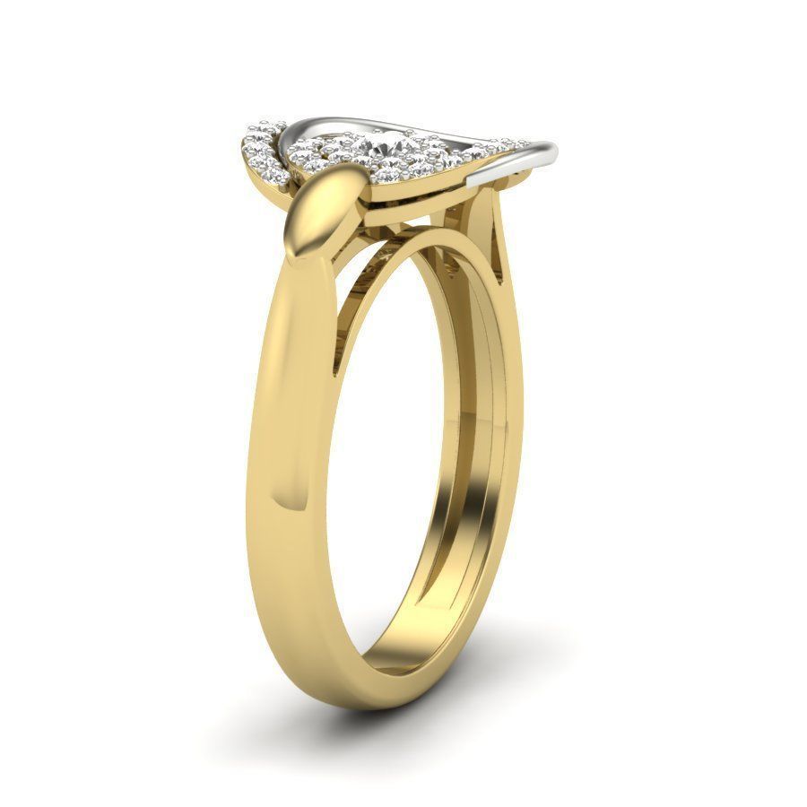 Solitaire Engagement Wedding Ring 3dm stl Render Detail 3D print model_4