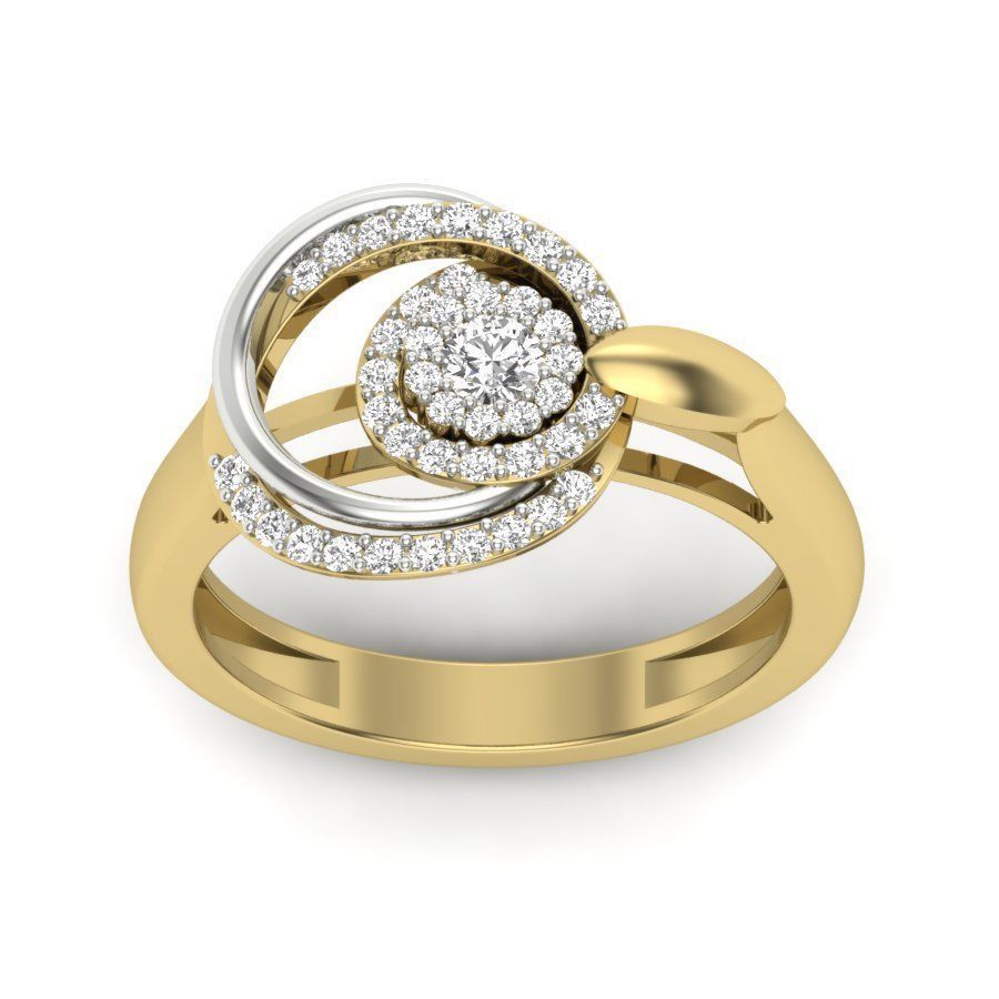 Solitaire Engagement Wedding Ring 3dm stl Render Detail 3D print model_2