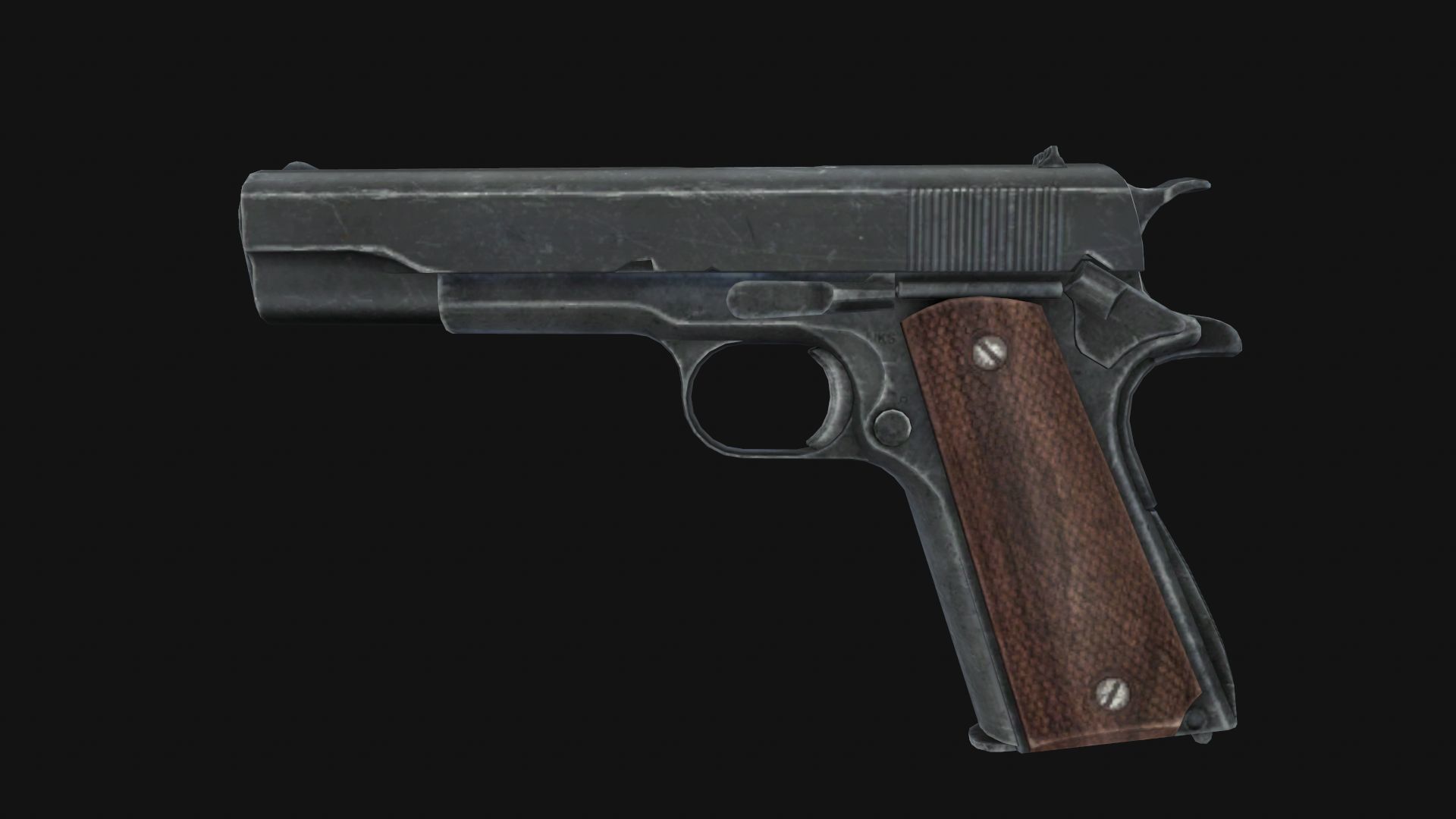 Colt M1911 Low-poly 3D model_1