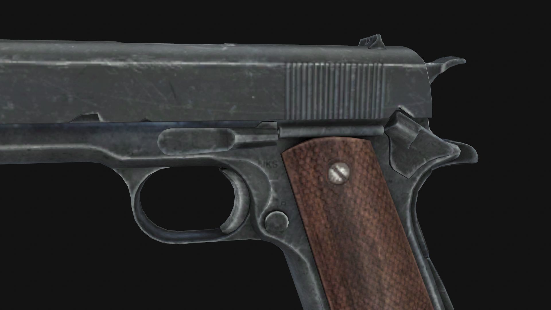 Colt M1911 Low-poly 3D model_2