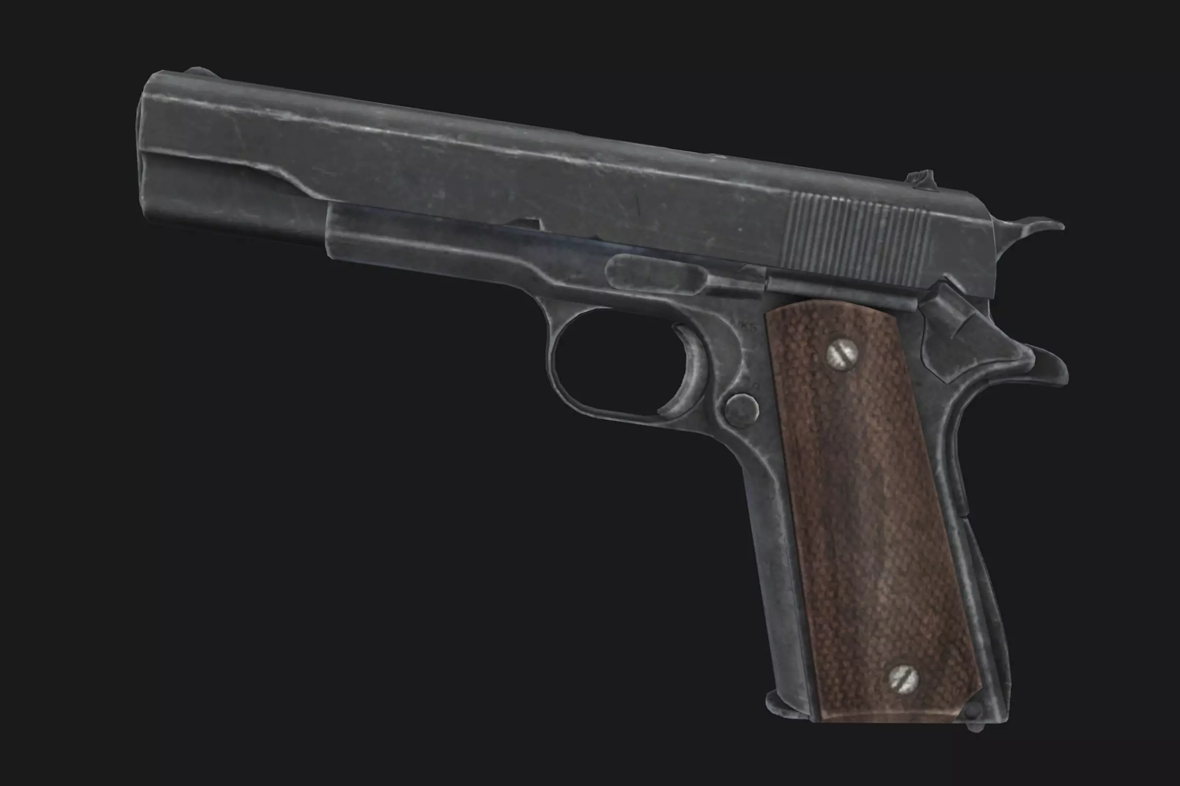 Colt M1911 Low-poly 3D model_0
