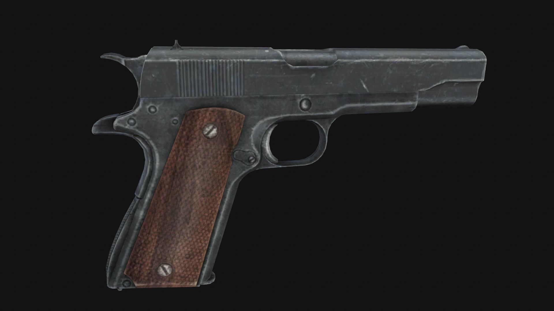 Colt M1911 Low-poly 3D model_4