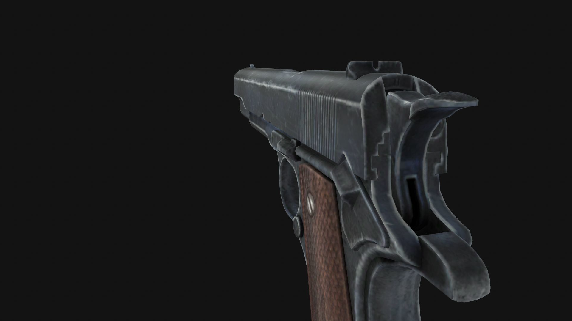 Colt M1911 Low-poly 3D model_3