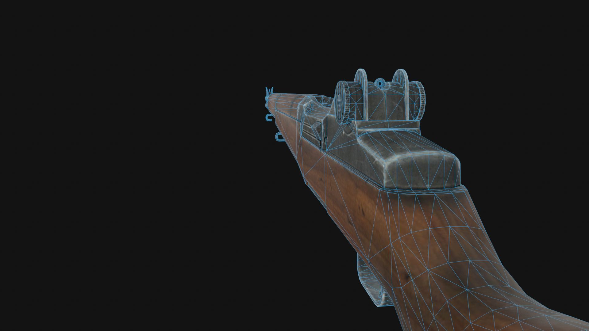 M1 Garand Low-poly 3D model_8