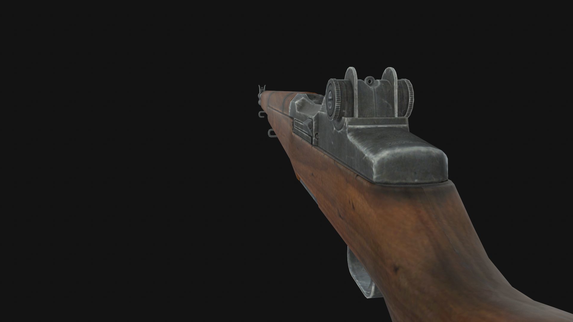 M1 Garand Low-poly 3D model_4