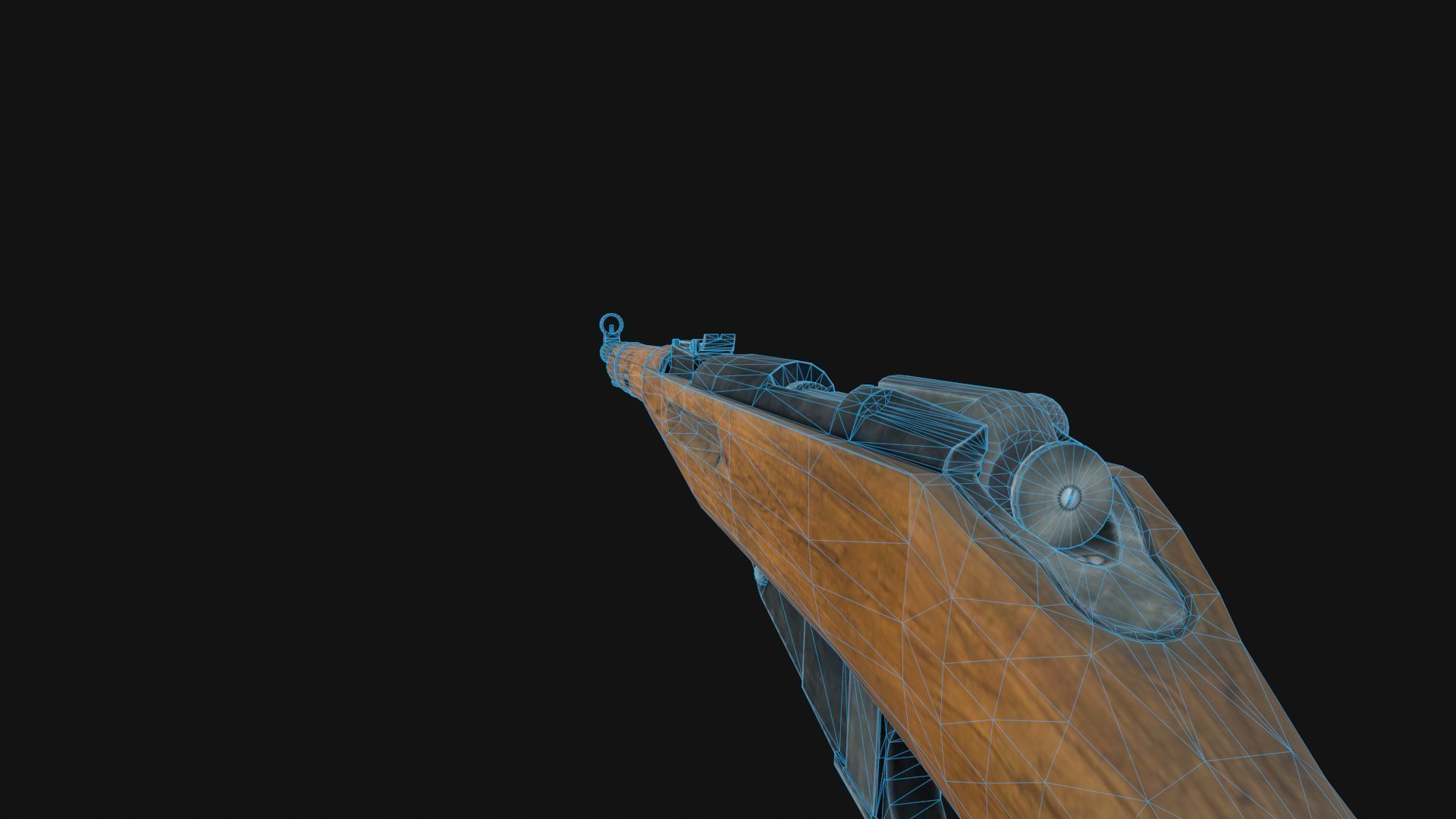 Mosin rifle Low-poly 3D model_8