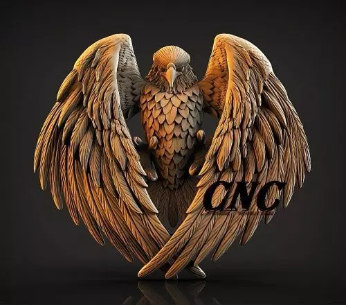 Eagle 3D model for CNC router 3D print model_0