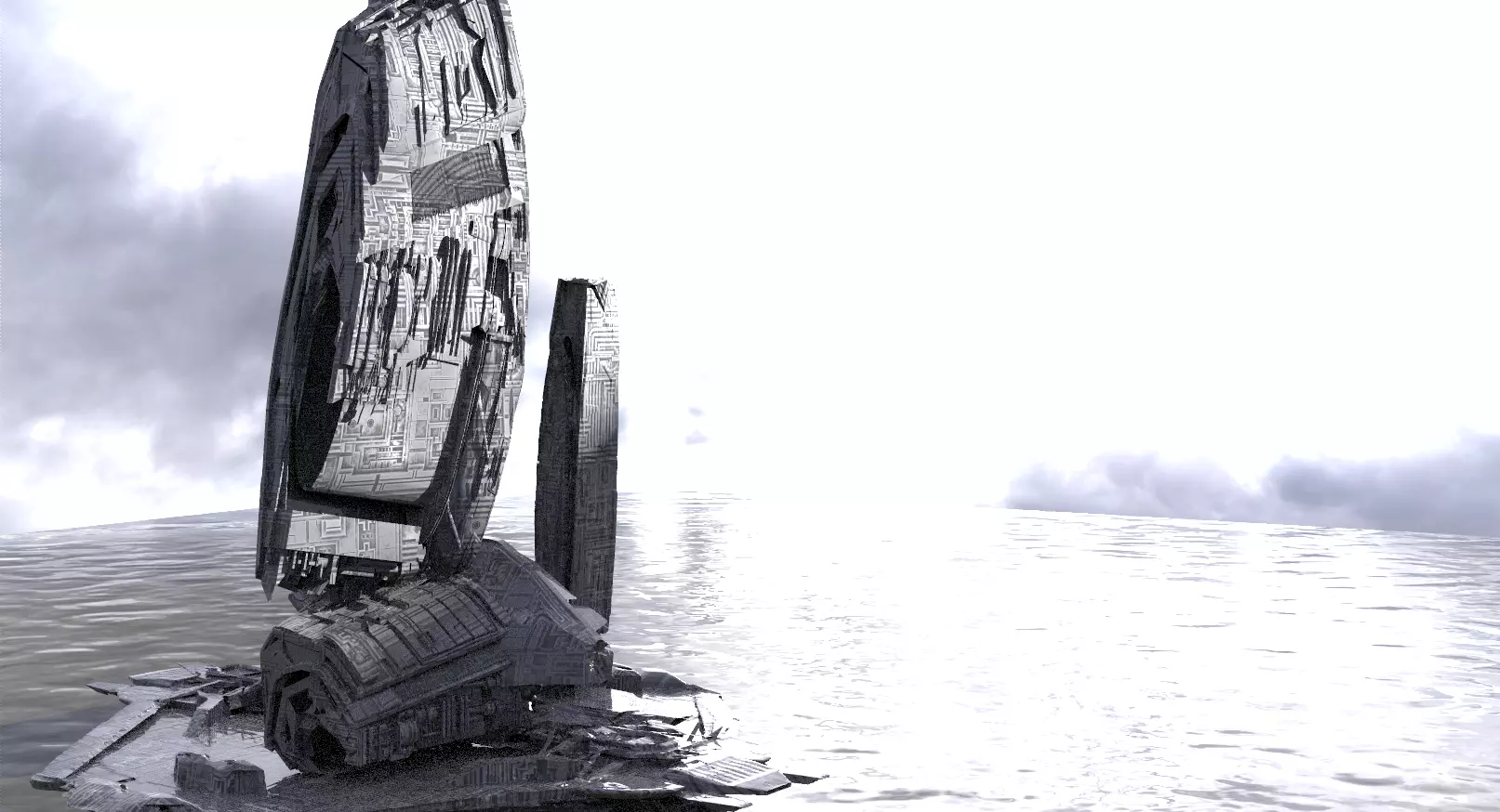 Halo Forerunner Structure 3D model_0