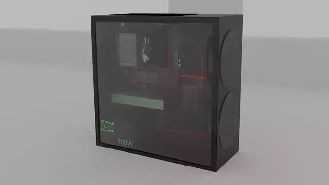 PC Gaming x64 Low-poly 3D model