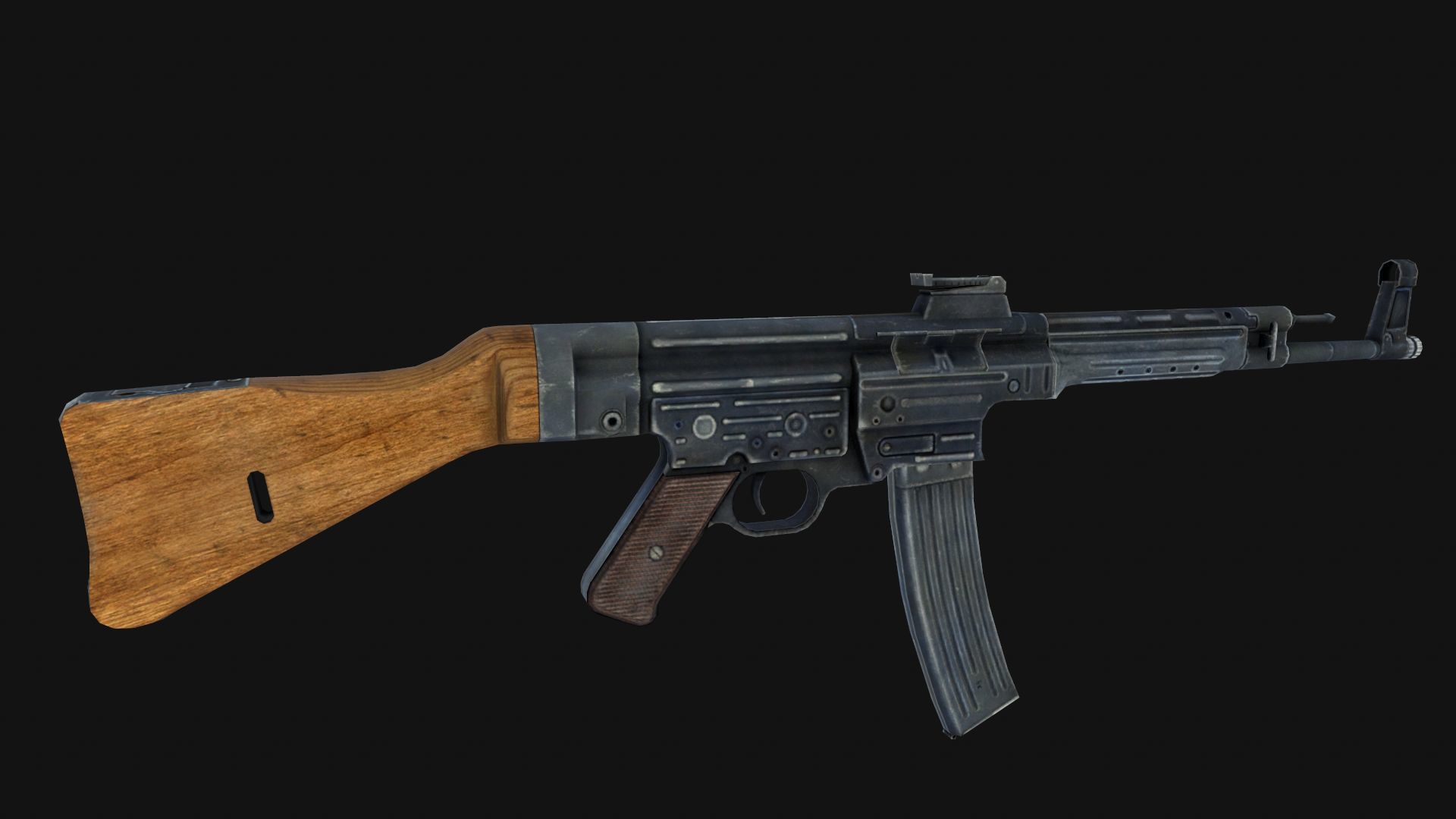 StG MP44 Low-poly 3D model_3
