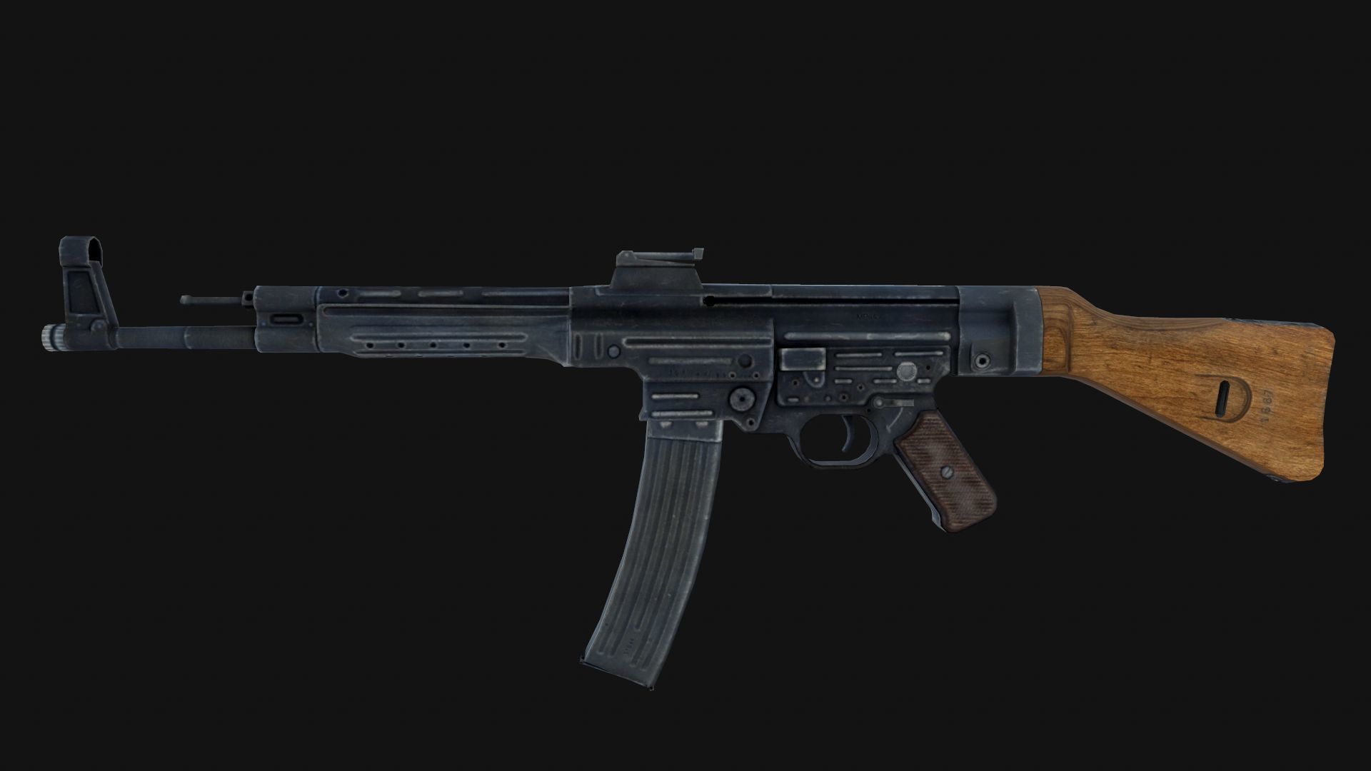 StG MP44 Low-poly 3D model_1