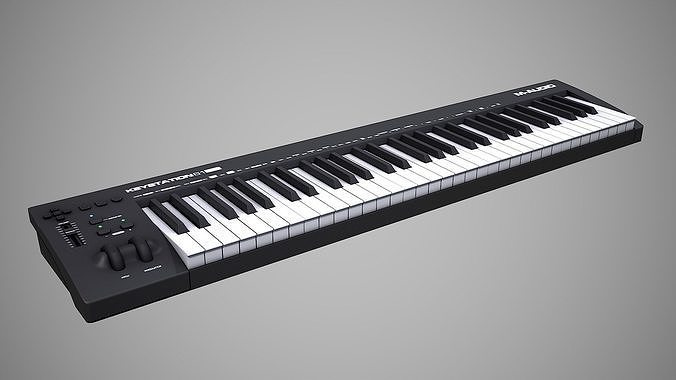 MIDI Keyboard Synthesizer Low-poly 3D model