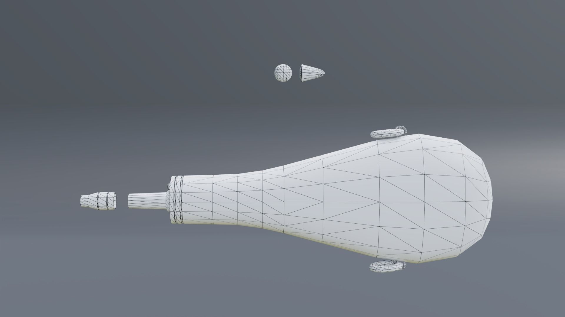 Walker Colt 1847 Low-poly 3D model_13