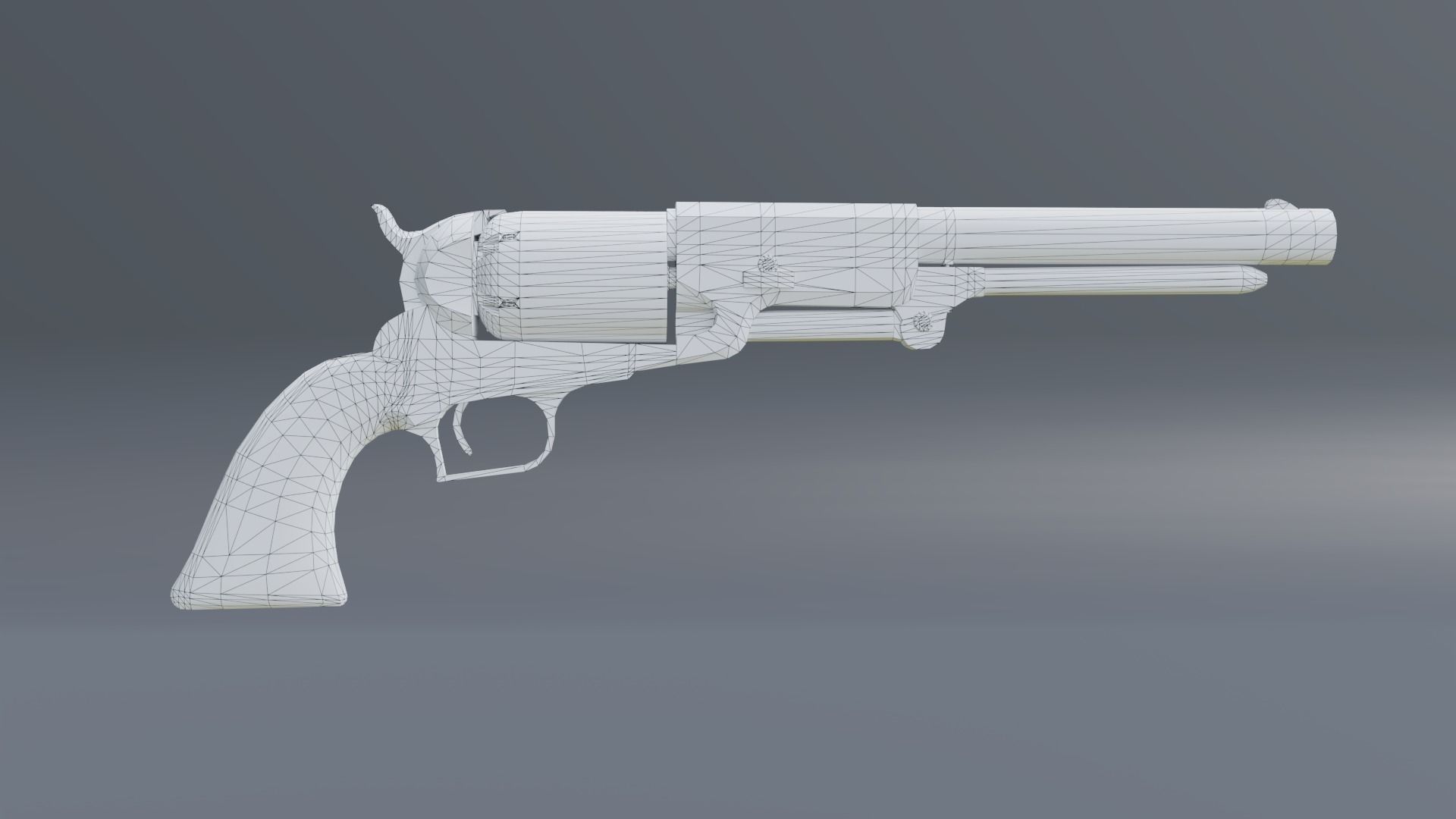Walker Colt 1847 Low-poly 3D model_8
