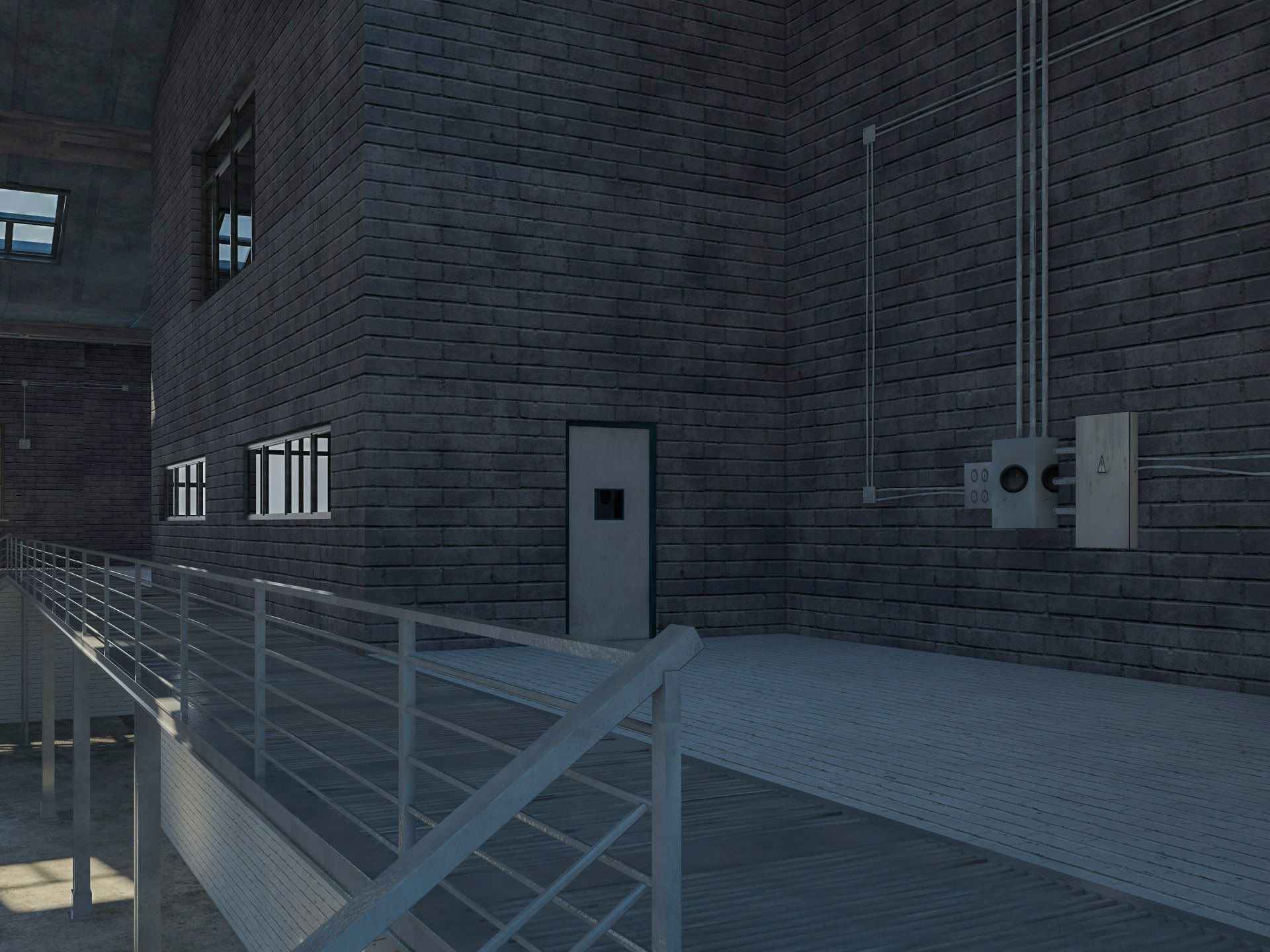 Warehouse interior and exterior 2 3D model_10
