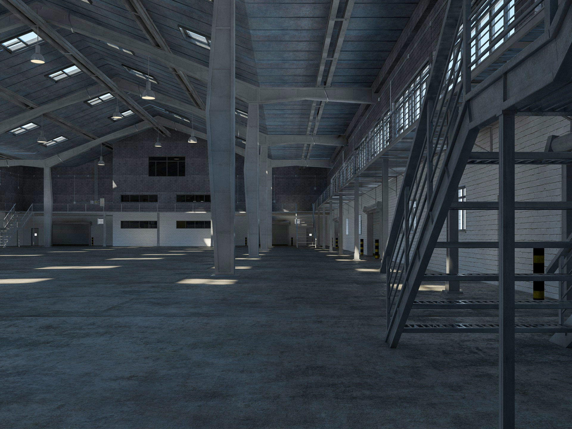 Warehouse interior and exterior 2 3D model_11