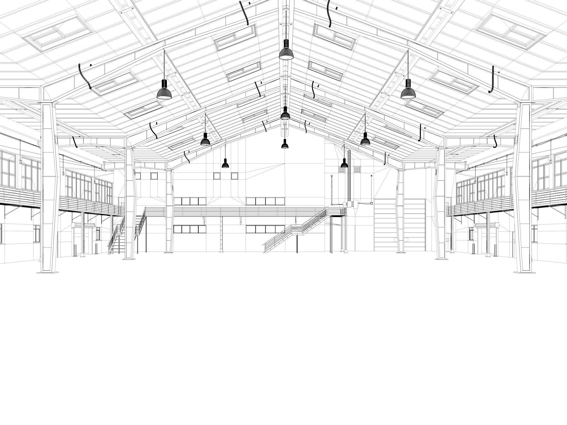 Warehouse interior and exterior 2 3D model_15