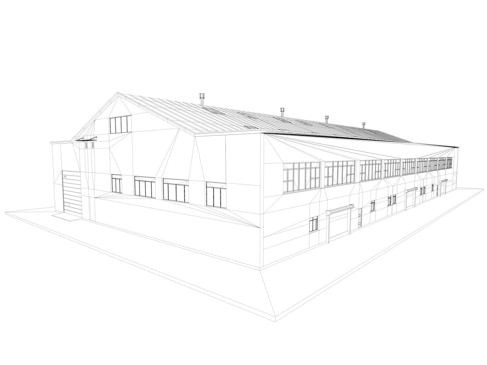 Warehouse interior and exterior 2 3D model_16