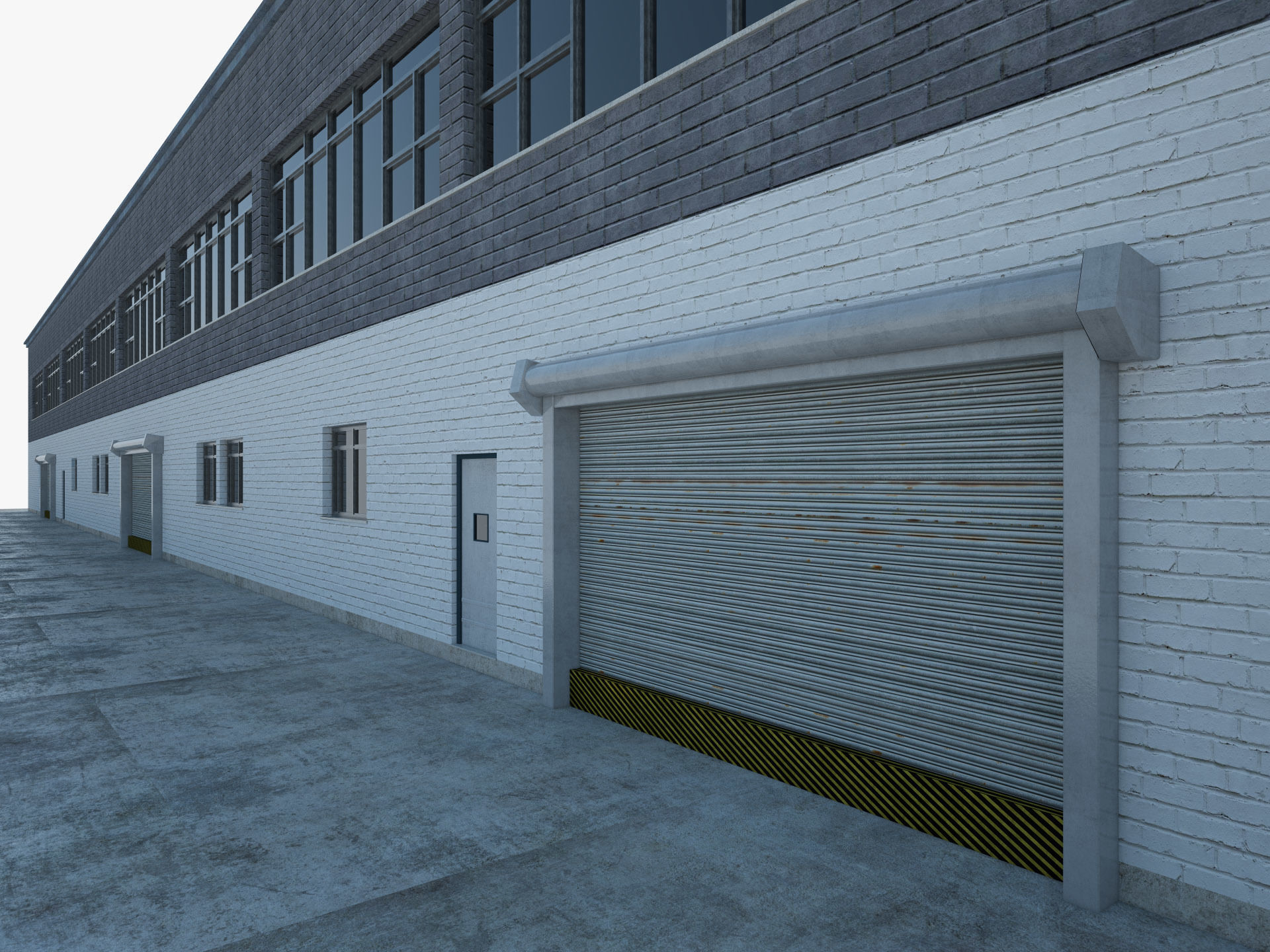 Warehouse interior and exterior 2 3D model_7
