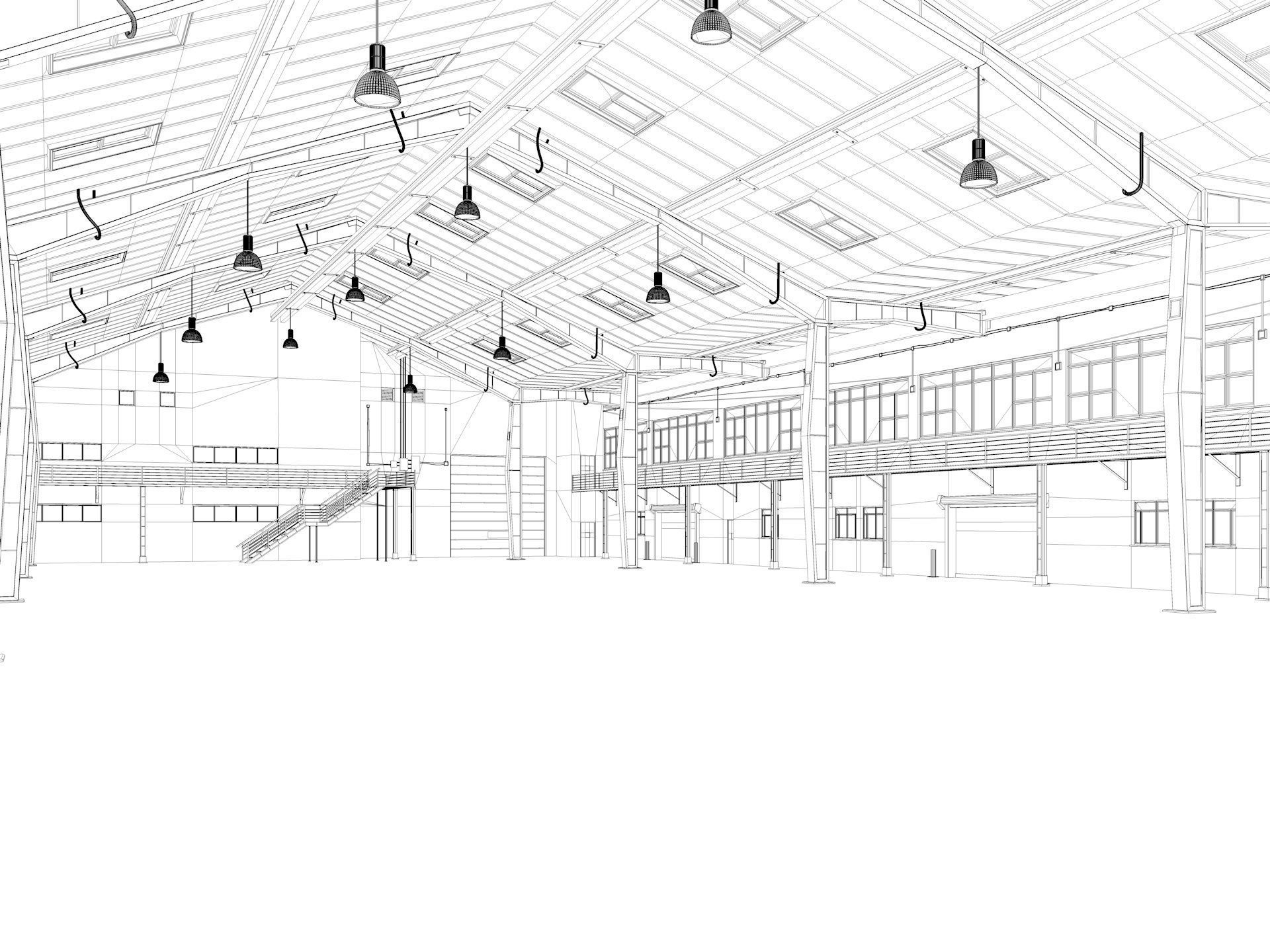 Warehouse interior and exterior 2 3D model_14