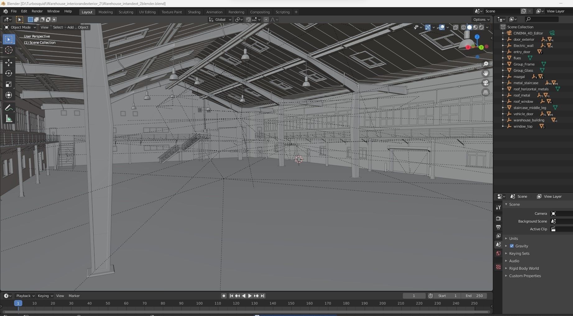 Warehouse interior and exterior 2 3D model_29