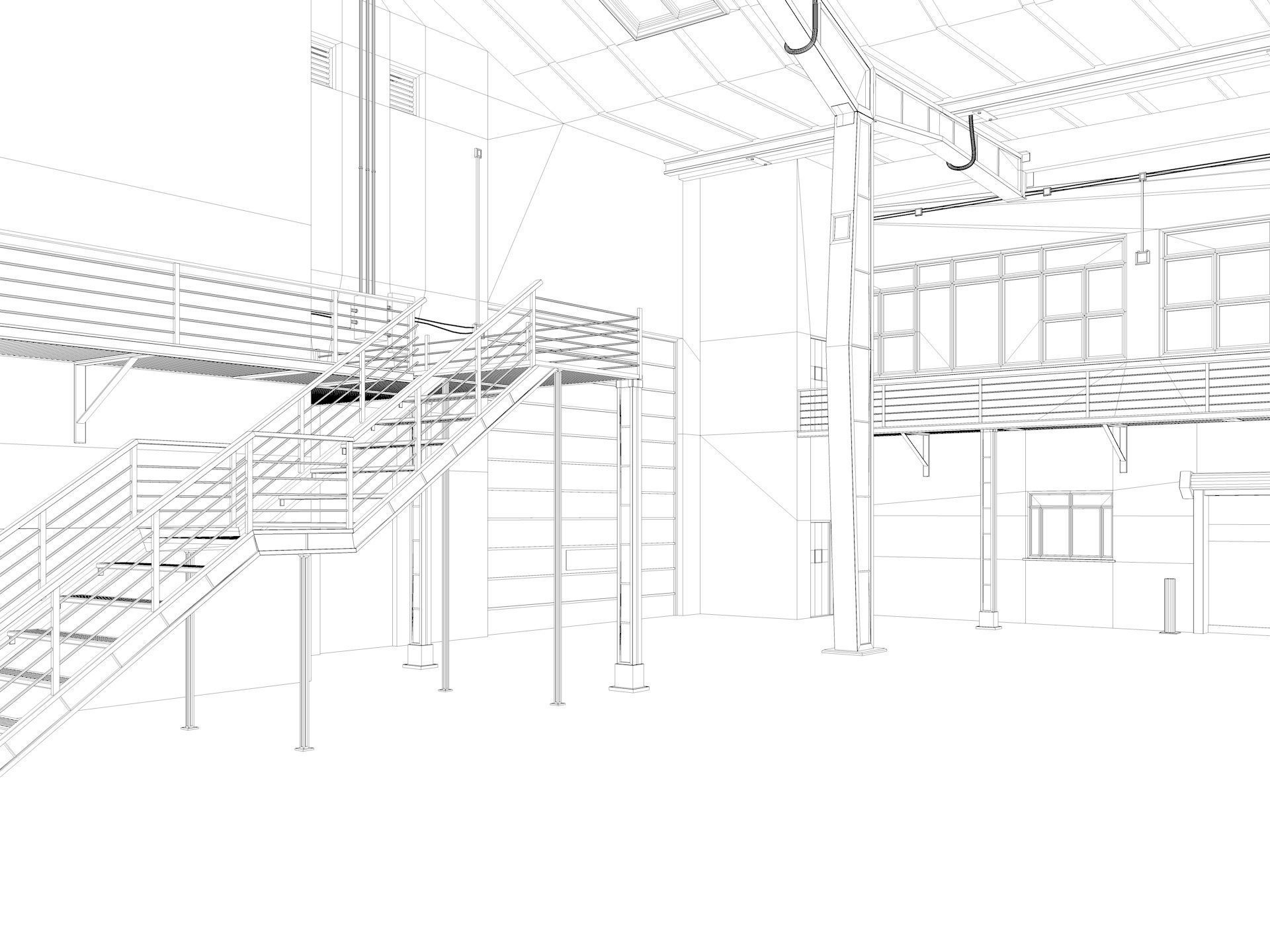 Warehouse interior and exterior 2 3D model_20