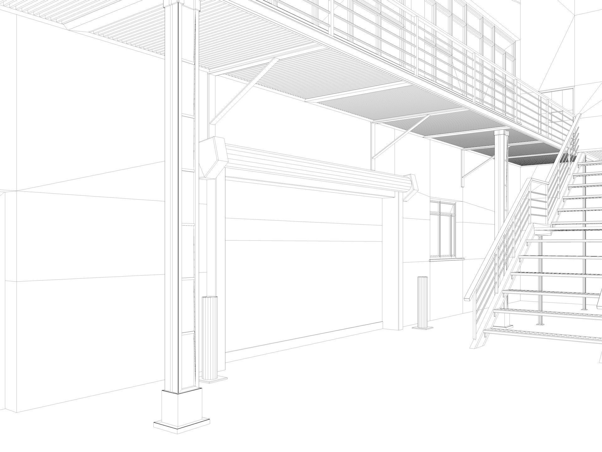 Warehouse interior and exterior 2 3D model_19