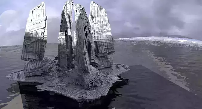 Halo Forerunner Huge complex structure 