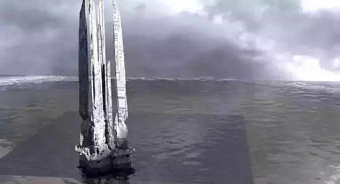 Halo Forerunner Tall Energy Generator