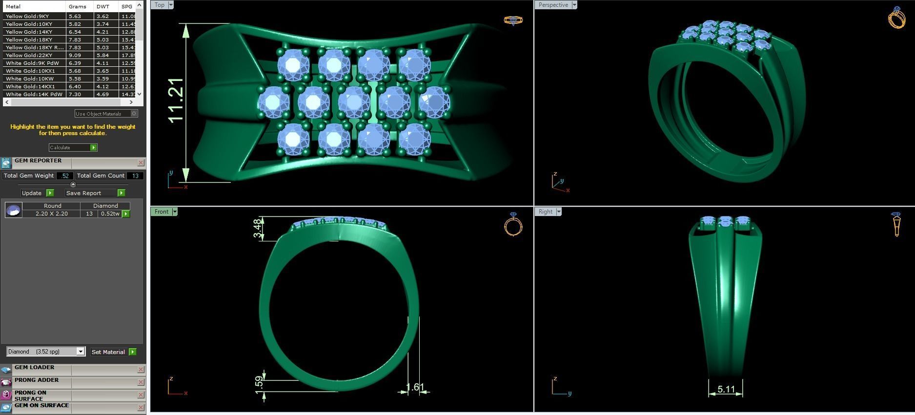 25 Small-Mens ring 3D Model Collection_3