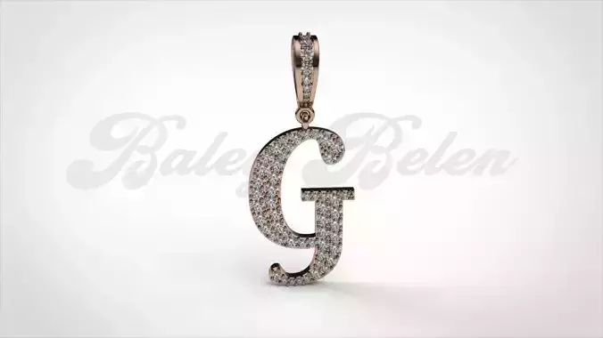Pendant alphabet berkshire  G medium 