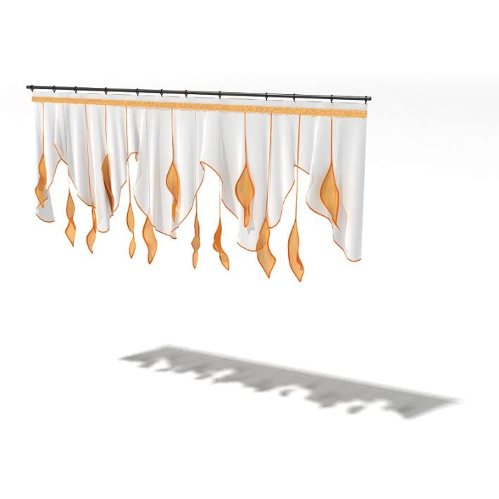 Hanging Curtains 3D model