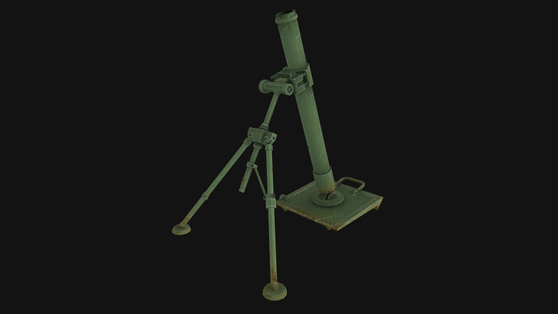 WW2 Weapons Pack Low-poly 3D model_3