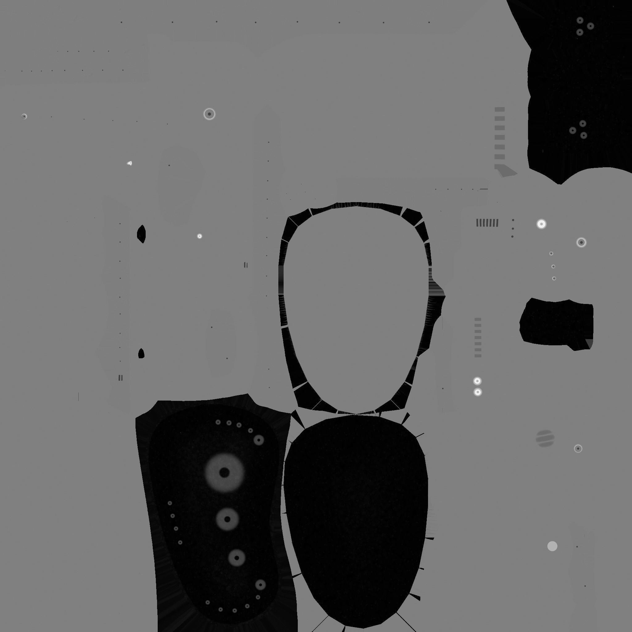 SciFi Glasses E01 Black Green - Character Design Fashion Low-poly 3D model_26