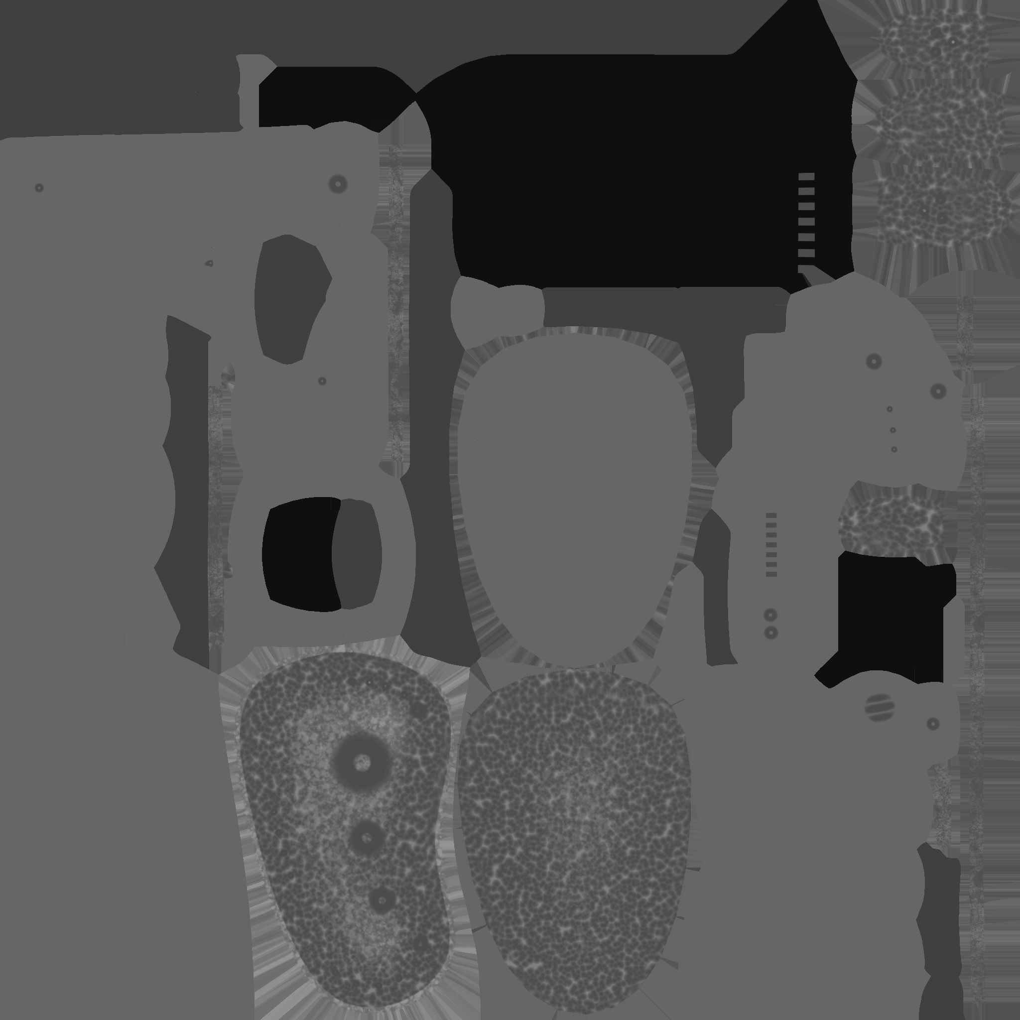 SciFi Glasses E01 Black Green - Character Design Fashion Low-poly 3D model_23