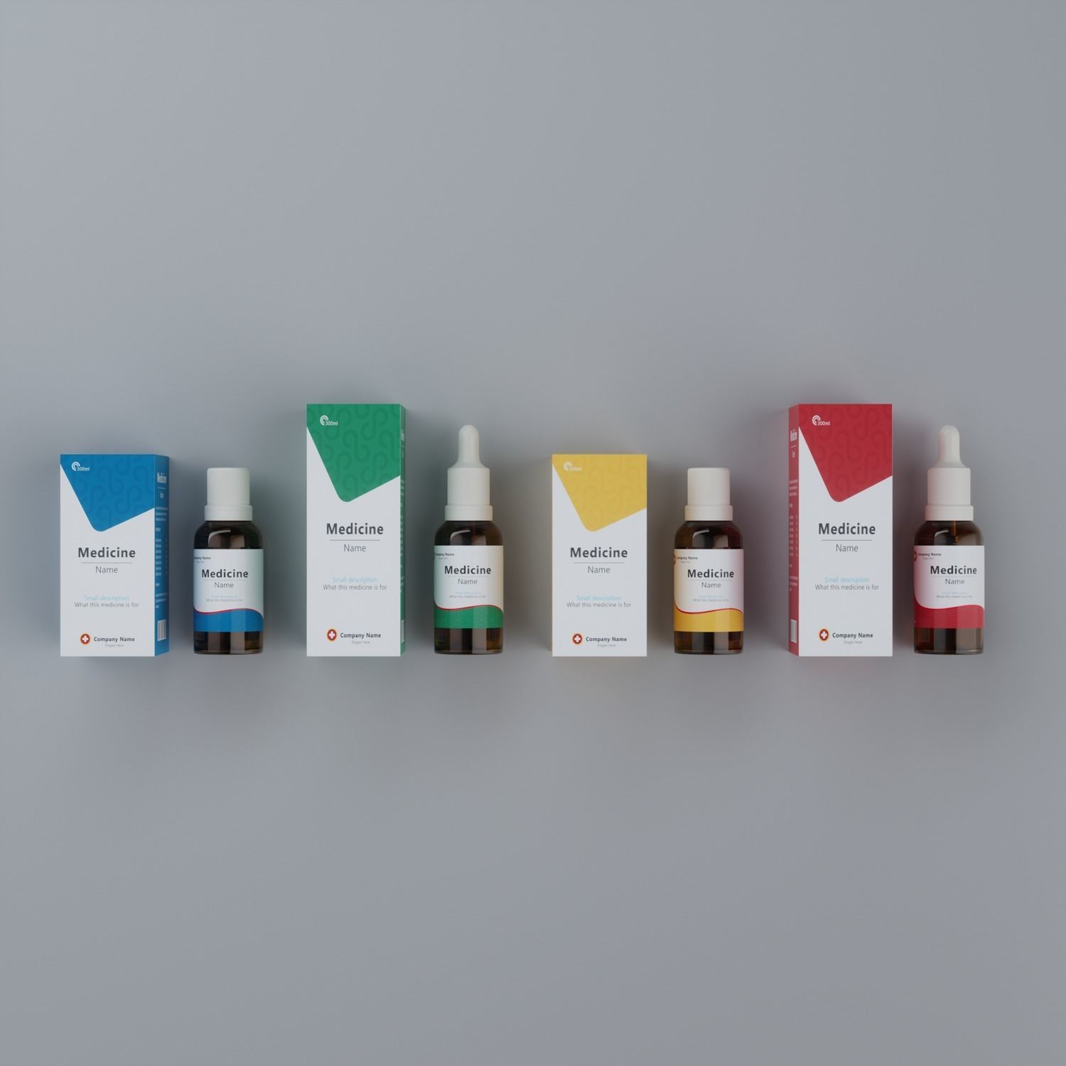 Medicine 3D Model - Flask and Box Low-poly 3D model_8