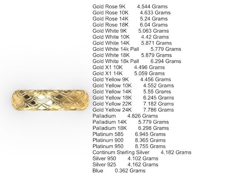 10 textured  rings stl verified 3D print model_24