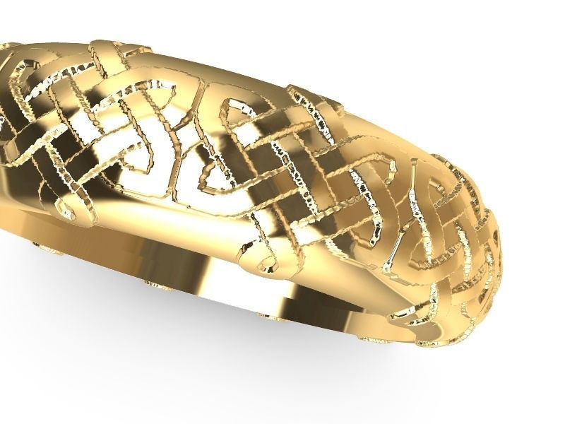 10 textured  rings stl verified 3D print model_7