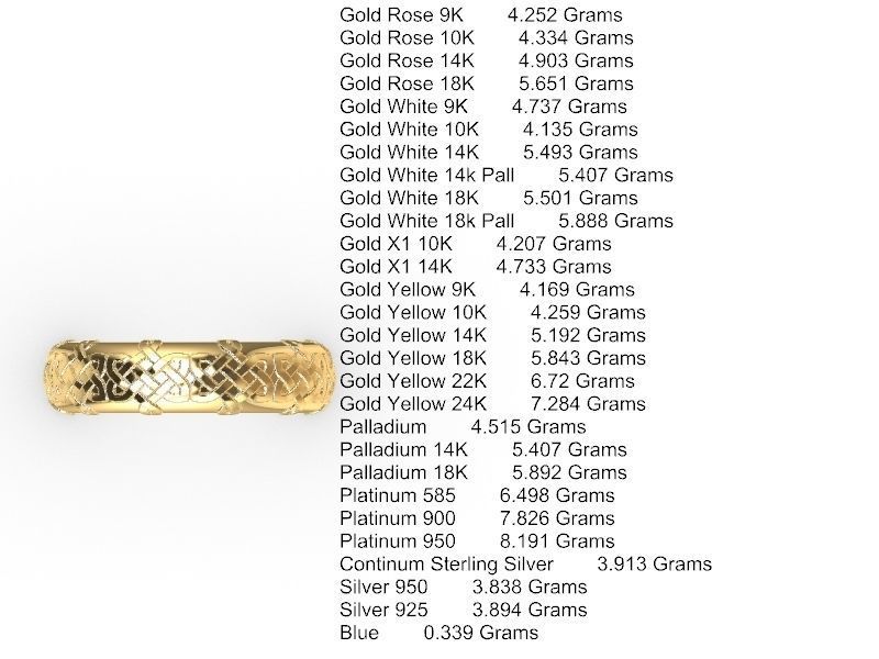 10 textured  rings stl verified 3D print model_23