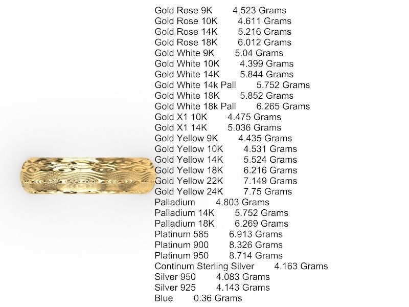 10 textured  rings stl verified 3D print model_19