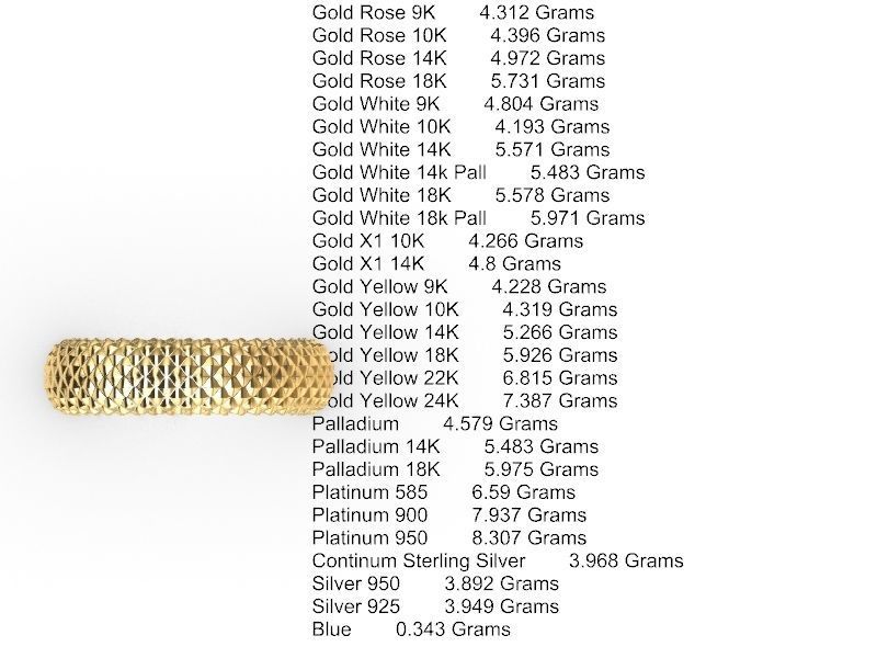 10 textured  rings stl verified 3D print model_17