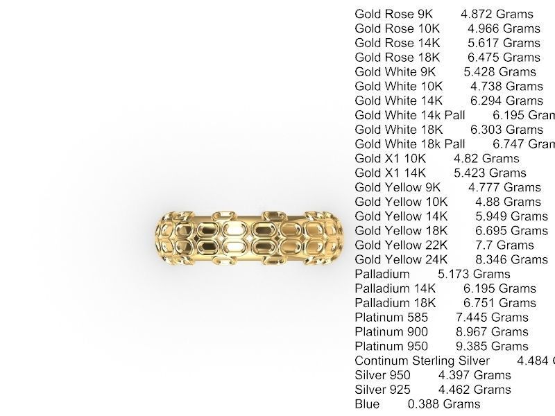 10 textured  rings stl verified 3D print model_15