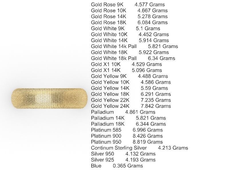 10 textured  rings stl verified 3D print model_21