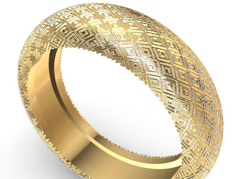 10 textured  rings stl verified 3D print model_1