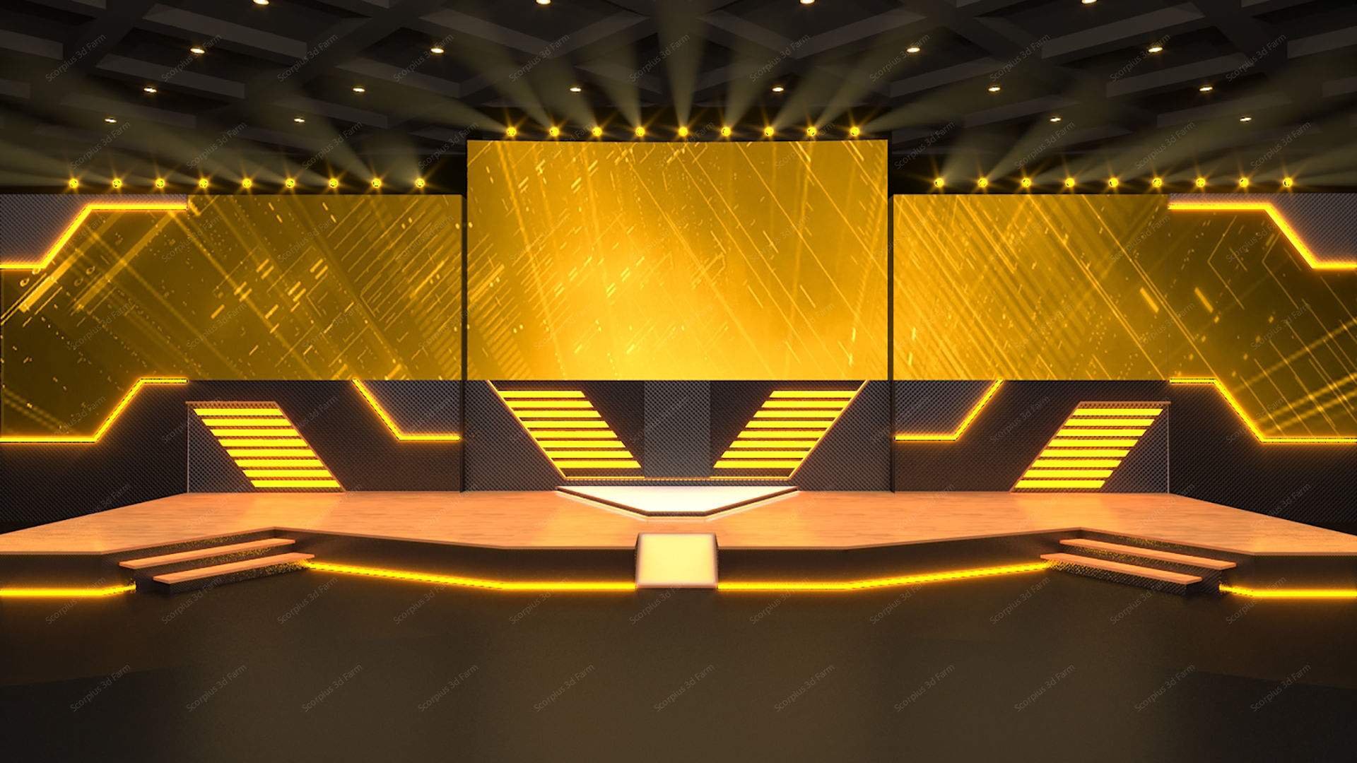 Virtual Stage 3D model_1